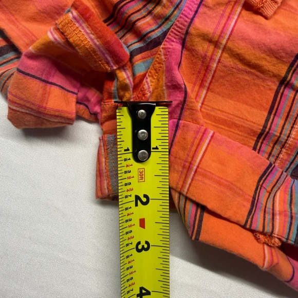 NWT PINK Victoria's Secret Striped Cotton Shorts Size 4 Orange Multicolor Preppy - Picture 8 of 8